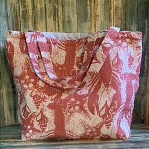 Stylish Large Nautical Tote Bag